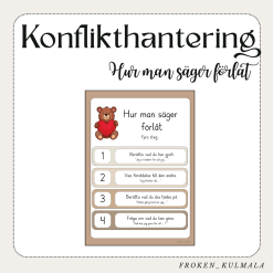 Konflikthantering - Säg ett förlåt