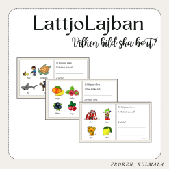 Lattjo Lajban lådan - Vilken bild ska bort?
