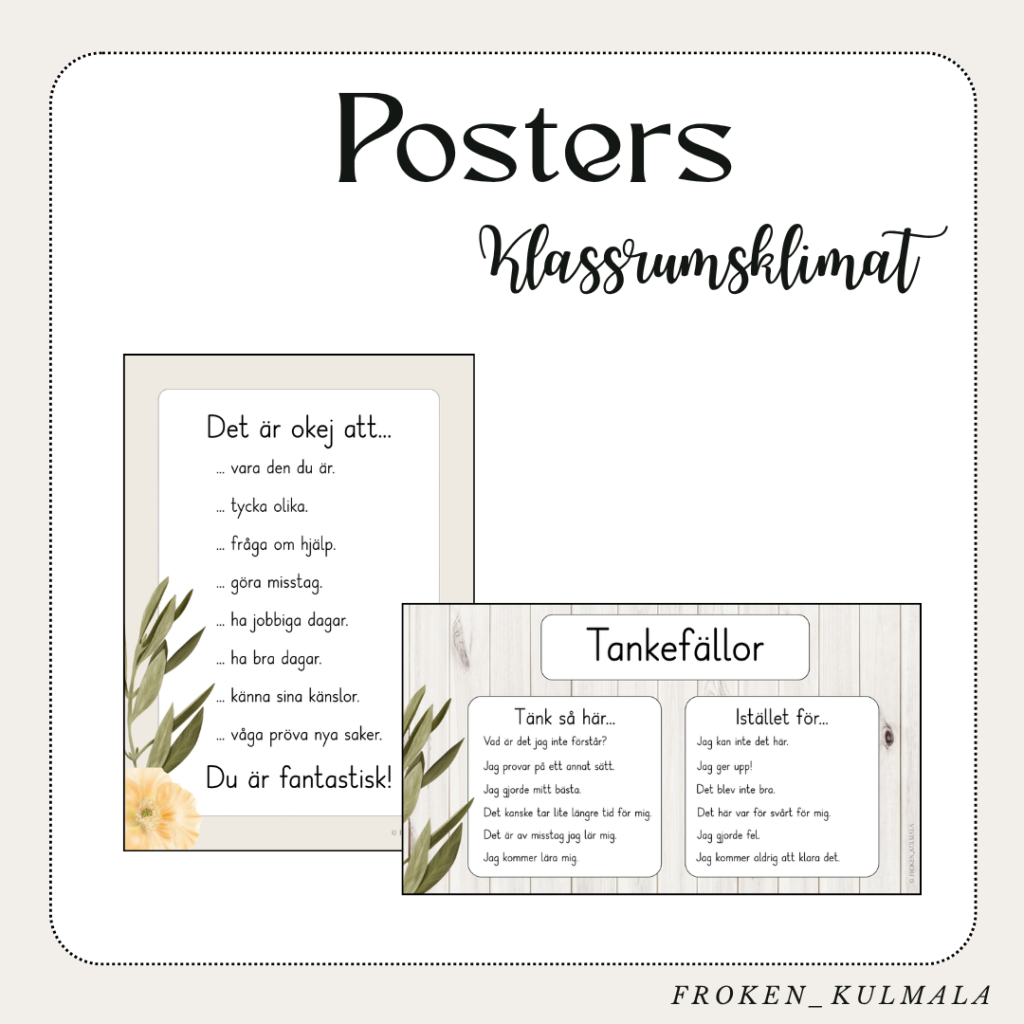 Posters: Klassrumsklimat