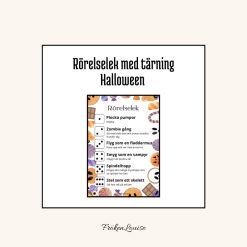 Rörelselek med tärning - Halloween