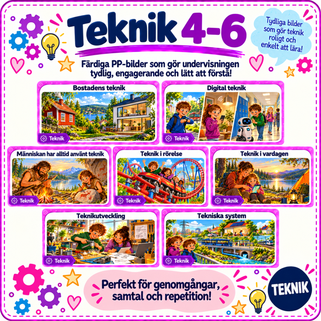 Teknik 4-6 PP till alla kapitel