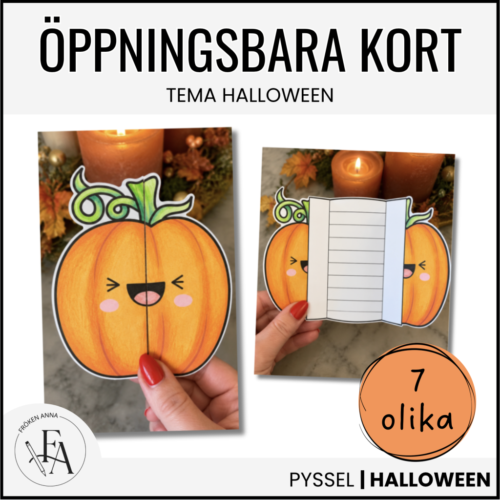 Öppningsbara Halloweenkort | Halloweenpyssel