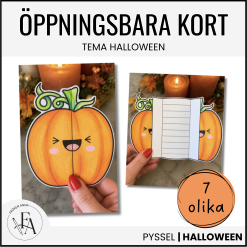 Öppningsbara Halloweenkort | Halloweenpyssel
