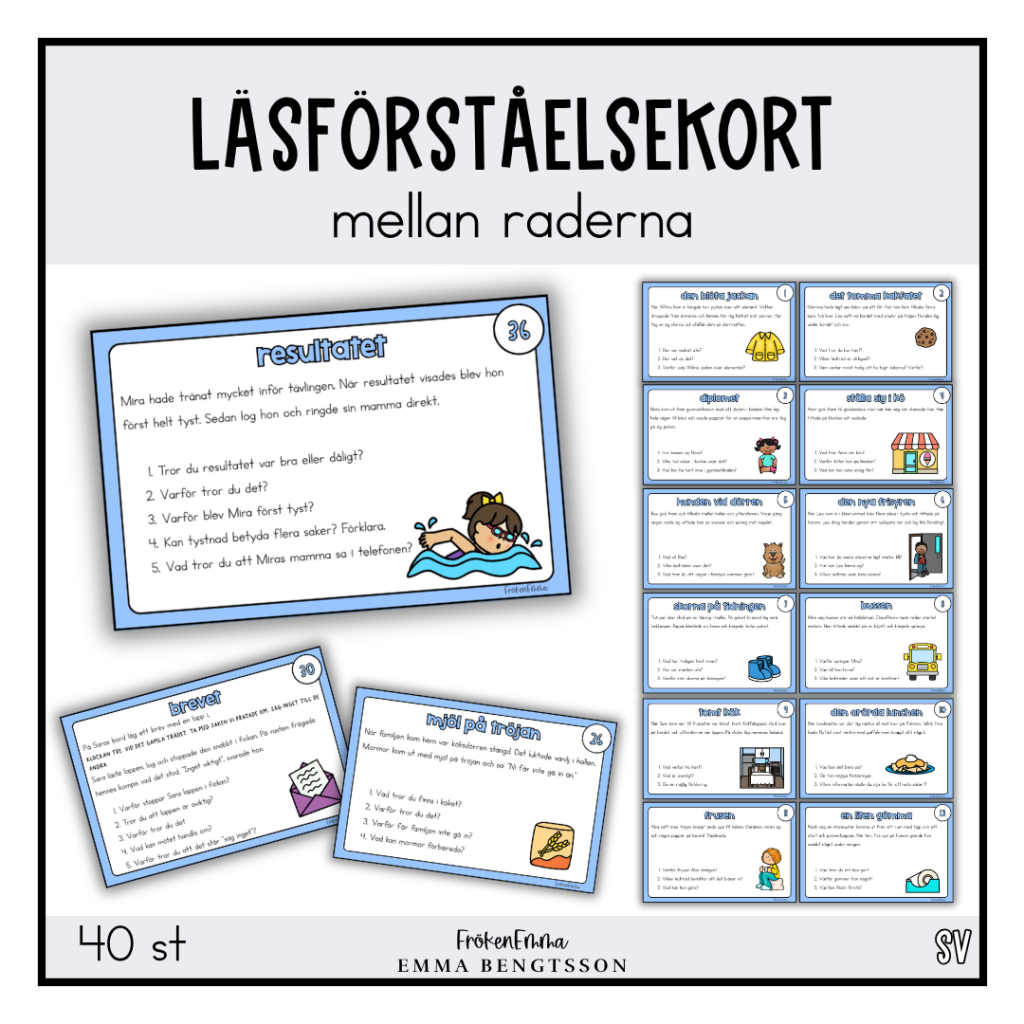 Läsförståelsekort: mellan raderna