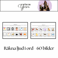 Räkna ljud i ord - 60 bilder