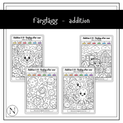 Färglägg - addition