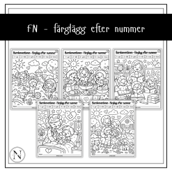 FN - färglägg efter nummer 🇺🇳