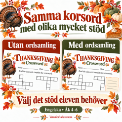 Thanksgiving – Crossword