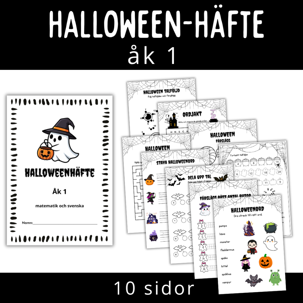 Halloween, häfte för åk 1