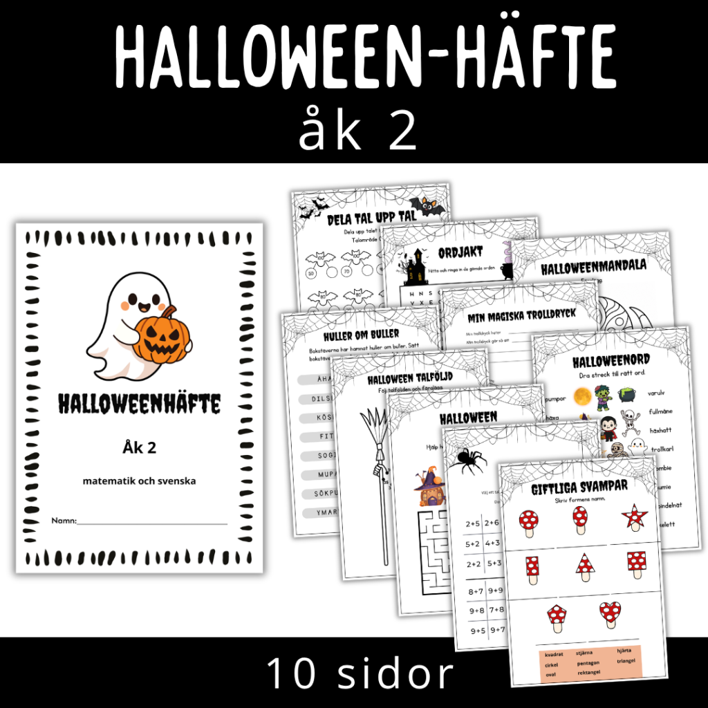 Halloween, häfte för åk 2