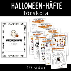 Halloween, häfte för förskola