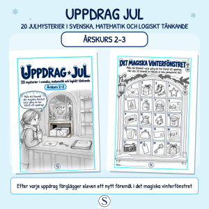 Uppdrag Jul – 20 mysterier i svenska, matematik och logiskt tänkande | Åk 2–3