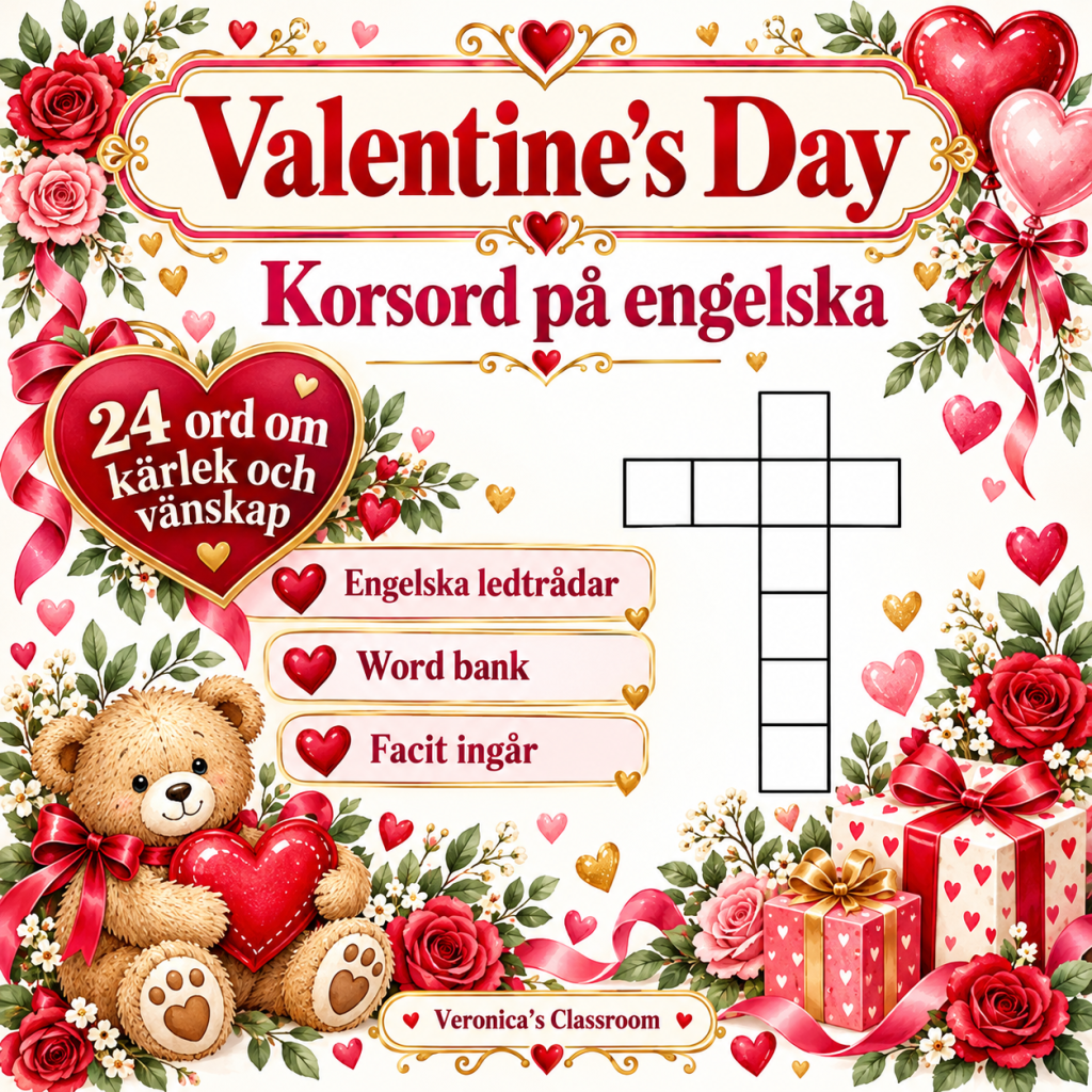 Valentine’s Day – Crossword