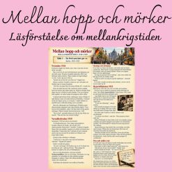 Mellankrigstiden 1918–1939 – Illustrerad läsförståelse i historia