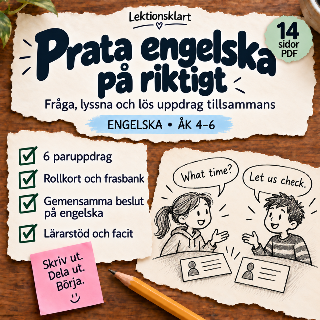 Prata engelska på riktigt | Engelska åk 4–6