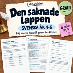 GRATIS – Den saknade lappen | Läsförståelse åk 4–6