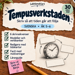 Tempusverkstaden – skriv så att tiden går att följa | Svenska åk 5–6
