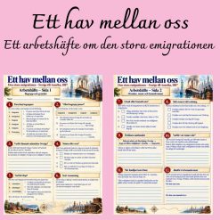 Den stora emigrationen – Arbetshäfte med 24 uppgifter och facit | Historia
