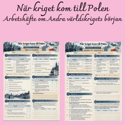 När kriget kom till Polen – 1 september 1939 | Arbetshäfte om andra världskrigets början åk 7–9
