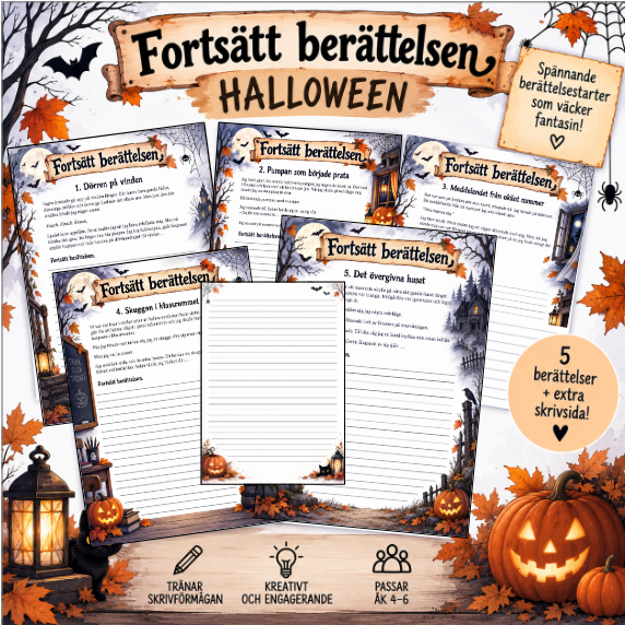 Fortsätt berättelsen – Halloweentema