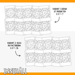Multiplikationsloppor Halloween - Träna gångertabellerna 1–10