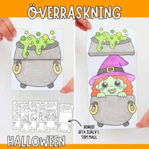 Halloweenpyssel – Öppningsbara kittlar med överraskning