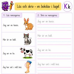 Läs och skriv, en bokstav i taget K-P