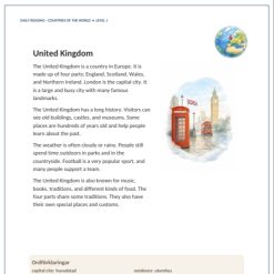 24 Countries – Reading Comprehension • 3 nivåer • 72 texter • ljudfiler ingår • Uppdaterad ht 26