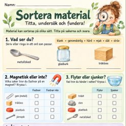 Sortera material!