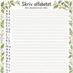 Skriv alfabetet!