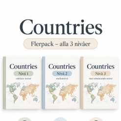 24 Jobs – Paket med alla 3 nivåer • 72 texter • ljudfiler ingår • Uppdaterad ht 26