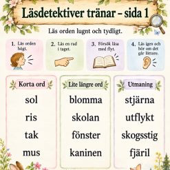Läsdetektiver tränar!