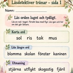 Läsdetektiver tränar!