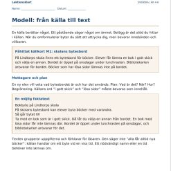 Faktatextverkstaden – från källkort till egen text | Svenska åk 4–6