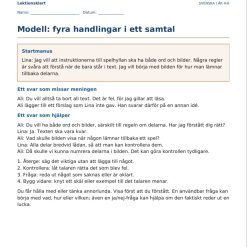Samtalsverkstaden – lyssna, återge, fråga och bygga vidare | Svenska åk 4–6