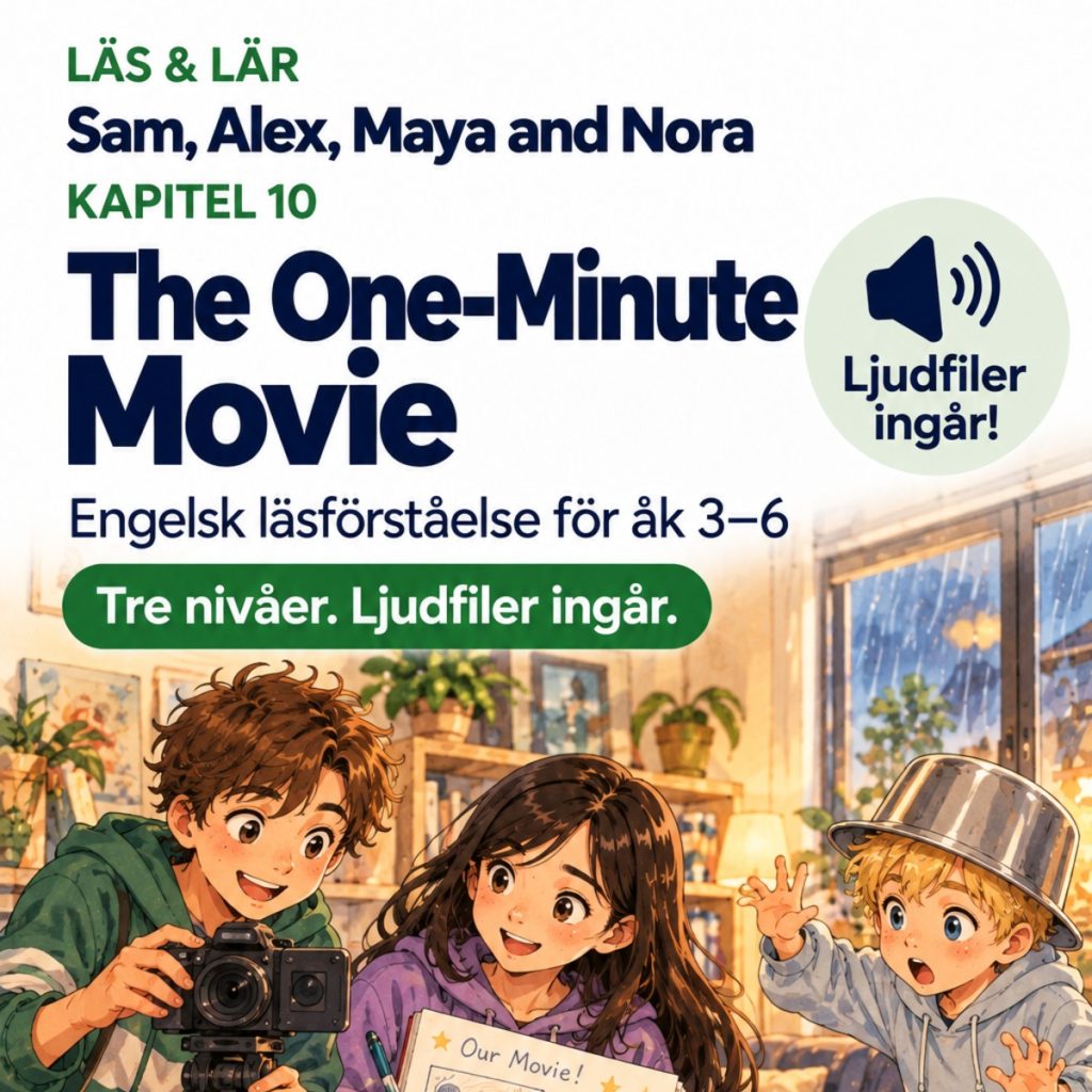 Kapitel 10 – The One-Minute Movie, Engelsk läsförståelse i 3 nivåer + ljudfiler