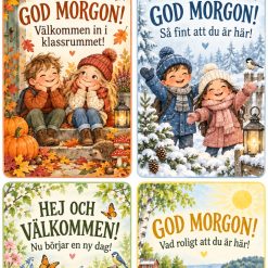 Klassrumshälsningar utifrån årstiderna!