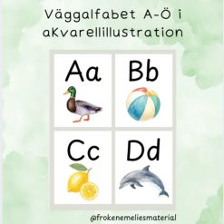 Väggalfabet A-Ö