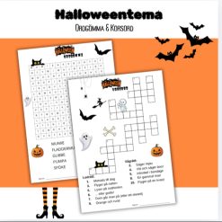 Halloween - Ordgömma och Korsord 🎃
