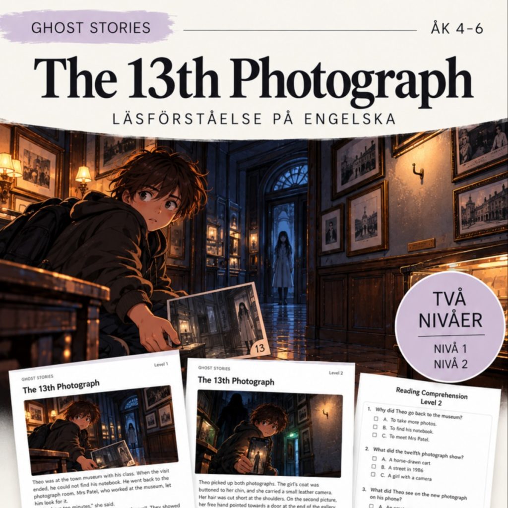 Ghost Stories – The 13th Photograph, Läsförståelse engelska åk 4–6, Nivå 1 & 2