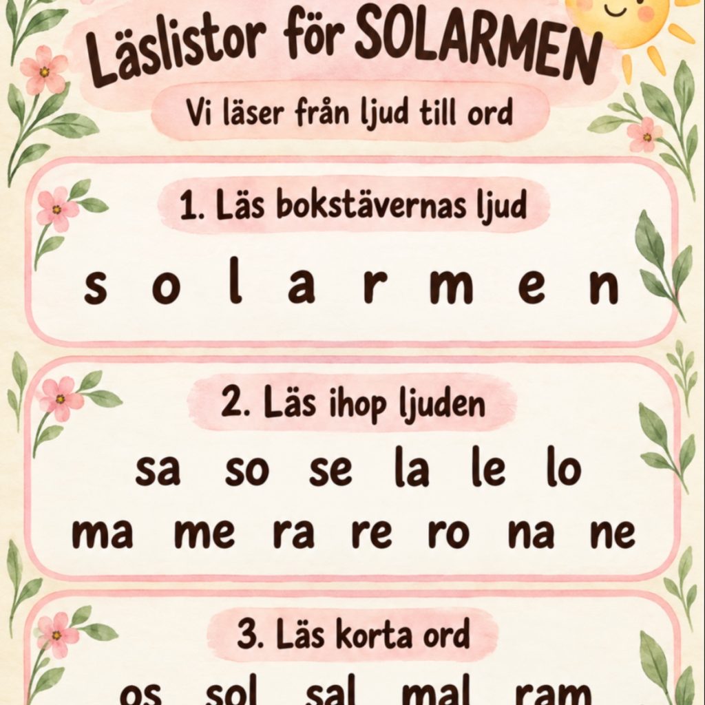 Läslistor för solarmen!