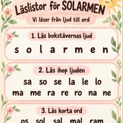 Läslistor för solarmen!