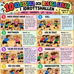 Massor med idrotts tips! Lekar & hinderbanor
