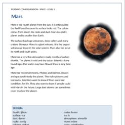 Space – 24 texter om rymden i 3 nivåer, Engelska åk 3–6 med ljudfiler