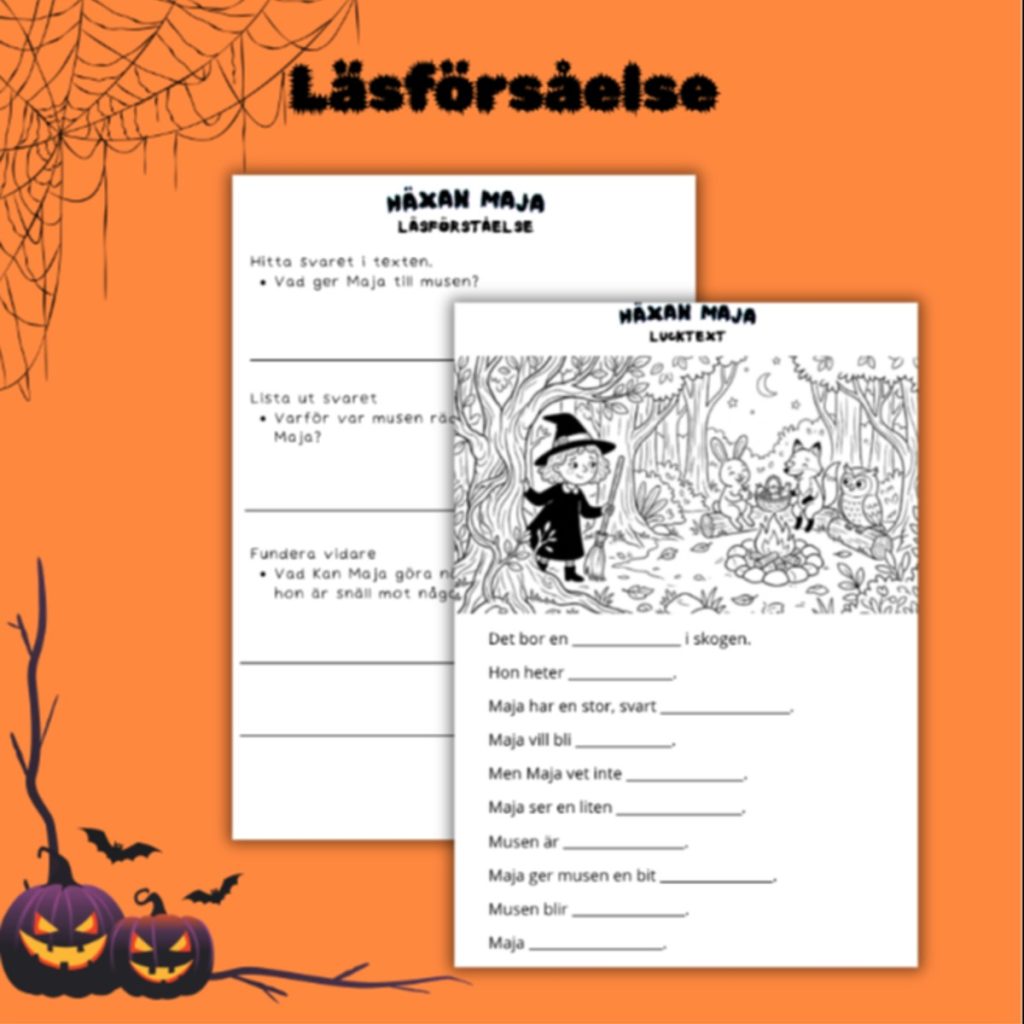 Läsförståelse och lucktext: Häxan Maja