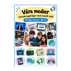 Våra medier – 30 instuderingsfrågor med visuellt stöd