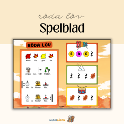 Spelblad till Röda löv av Hej kompis! 🍂