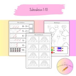 Subtraktion 1-10